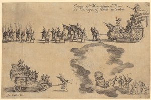Edelmann mit Fellwams, Blatt 6 der Folge „Die Noblesse“ von Jacques Callot