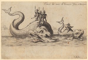 Einzug des Prinzen von Pfalzburg, Blatt 2 der Folge "Das Turnier" von Jacques Callot