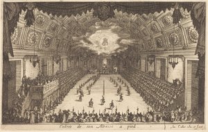Einzug Seiner Hoheit zu Fuß von Jacques Callot