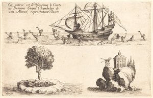 Einzug von M. le Comte de Brionne, Großkämmerer Seiner Hoheit, Darstellung von Jason, 1627 von Jacques Callot
