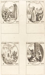Erhöhung des Heiligen Kreuzes; St. Aper; St. Euphemia; St. Lambert von Jacques Callot