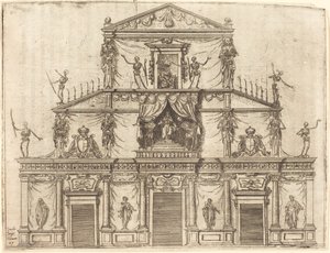 Fassade von San Lorenzo, Florenz von Jacques Callot