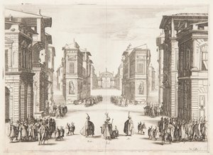 Erster Akt von Soliman von Jacques Callot