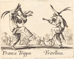 Franca Trippa und Fritellino von Jacques Callot