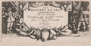 Frontispiz für Les Grandes misères de la guerre von Jacques Callot