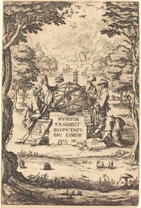 Frontispiz für die Heilige Kosmologie mit Astrologen von Jacques Callot