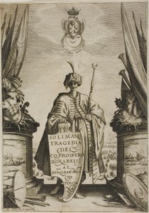 Frontispiz, aus Solimano von Jacques Callot