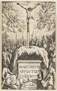 Frontispiz, aus Die Märtyrer der Apostel von Jacques Callot