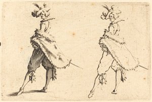 Herr von der Seite gesehen von Jacques Callot