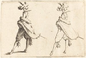 Herr von der Seite betrachtet, ca. 1622 von Jacques Callot
