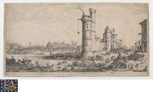 Blick auf den Pont-Neuf von Jacques Callot