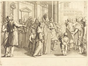 Großherzogin bei der Prozession der jungen Mädchen von Jacques Callot
