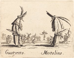 Guatsetto und Mestolino, ca. 1622 von Jacques Callot