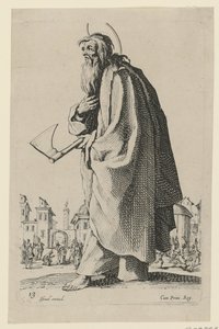 Heiliger Thaddäus oder Heiliger Judas, Blatt 16 der Folge „Jesus, die zwölf Apostel und Maria“ von Jacques Callot