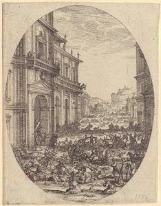 Kleiner Hafen, Blatt 4 der Folge „Die vier Landschaften“ von Jacques Callot