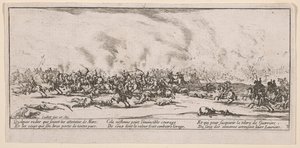 Die Schlacht, Illustration aus Les Grandes misères de la guerre