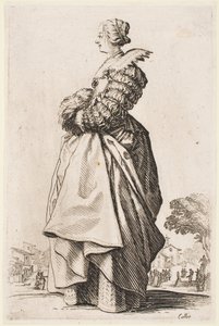 Dame mit Muff (aus der Serie „Der Adel von Lothringen“)