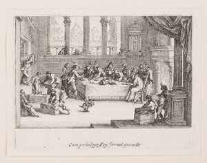Die Aufteilung des Vermögens, aus der Serie Das Leben des von Jacques Callot
