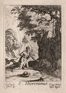 Die Büßer: Heiliger Hieronymus von Jacques Callot