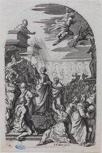 Die Bilder Roms, der Sturz Simons des Magiers von Jacques Callot