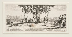 Die großen Elenden des Krieges: Nr. 11 - Der Galgen von Jacques Callot
