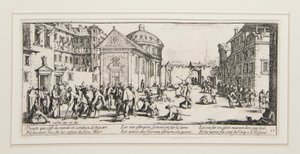 Die großen Elenden des Krieges: Nr. 15 - L von Jacques Callot