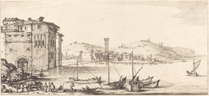 Waren verladen von Jacques Callot