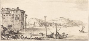 Verladen von Waren von Jacques Callot