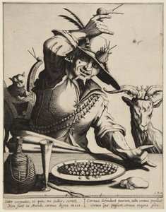 Mann mit Schnecken von Jacques Callot