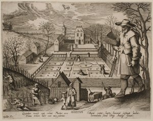 März, aus der Serie „Die Monate“ von Jacques Callot
