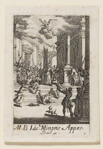 Martyrium des heiligen Apostels Jakob (Jac. Minoris Appos.) von Jacques Callot