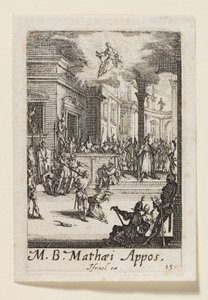 Martyrium des heiligen Matthäus des Apostels (M.B. Mathaei Appos.) von Jacques Callot