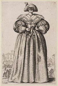 Maskierte Dame, aus der Serie „Der Adel von Lothringen“