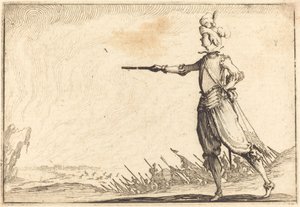 Militärkommandant zu Fuß von Jacques Callot