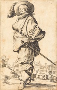 Edelmann mit Pelzplastron von Jacques Callot