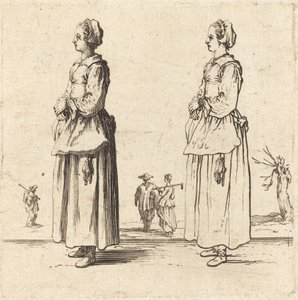 Bäuerin im Profil, nach links gewandt von Jacques Callot