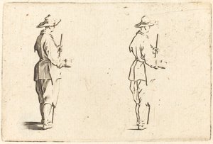 Bauer mit einer Tasse von Jacques Callot