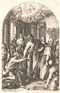 Petrus und Johannes heilen den Lahmen