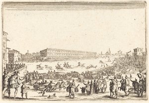 Piazza Santa Croce, Florenz von Jacques Callot