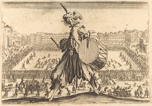 Piazza Santa Croce, Florenz, ca. 1622 von Jacques Callot