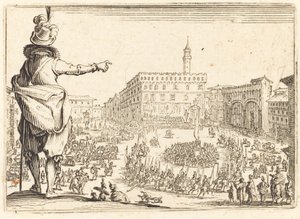 Piazza della Signoria, Florenz, ca. 1622 von Jacques Callot