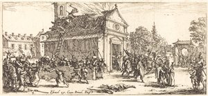 Plünderung eines Klosters von Jacques Callot