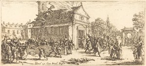 Plünderung eines Klosters von Jacques Callot