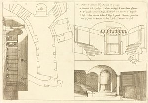 Plan und Aufriss der Kirche der Heiligen Geburt