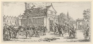 Plünderung eines Klosters von Jacques Callot