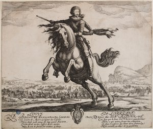 Porträt des Prinzen von Phalsbourg (Lieure 505, Meaume 508) von Jacques Callot