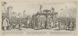 Rad, Blatt 14 der Folge "Grauen des Krieges" von Jacques Callot