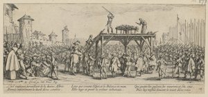 Rad, Blatt 14 der Folge "Grauen des Krieges" von Jacques Callot