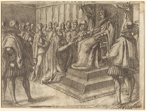 Empfang des Gesandten von Polen [Vorderseite] von Jacques Callot