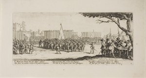 Rekrutierung von Truppen, Platte zwei aus Die Elendigkeiten des Krieges